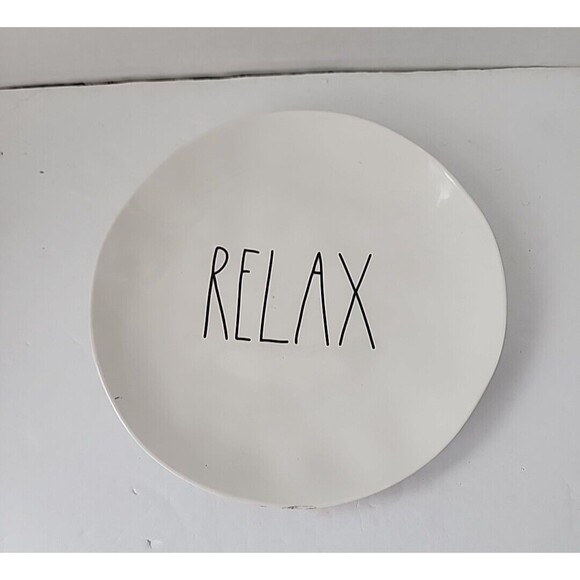 Rae Dunn 8 Inch Salad Plate Melamine Artisan Collection by Magenta Summer Relax - Picture 1 of 7
